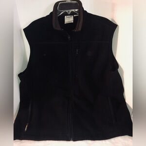 TIMBERLAND BLACK ZIPPERED XL FLEECE VEST